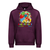 Mauve Wine neurodiversity celebrate the spectrum Urban Hoodie - JahusDesignShop