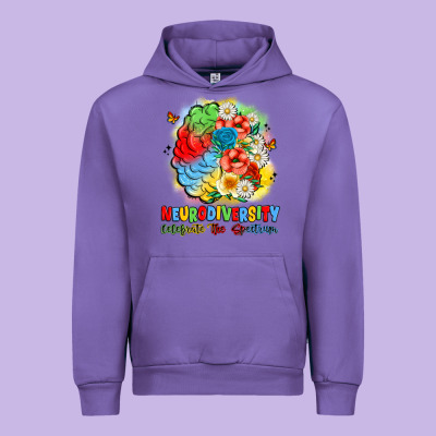 Neurodiversity Celebrate The Spectrum Urban Hoodie Designed By Jahusdesignshop