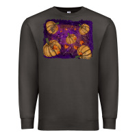 Smoke Halloween Pumpkin Cobweb Background Premium Sweatshirt - RanaPortraitStore