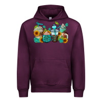 Mauve Wine gemstone coffee cups Urban Hoodie - AdoDesignShop