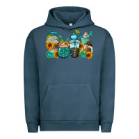 Pigment Midnight Navy gemstone coffee cups Urban Hoodie - AdoDesignShop