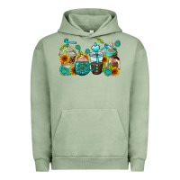 Pigment Oil Green gemstone coffee cups Urban Hoodie - AdoDesignShop