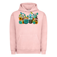Pigment Salmon gemstone coffee cups Urban Hoodie - AdoDesignShop