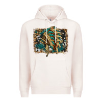 Pale Pink indian headdress with background Premium Hoodie - HRA Design Shop