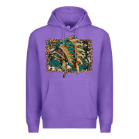 Purple indian headdress with background Premium Hoodie - HRA Design Shop