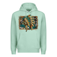 Seafoam indian headdress with background Premium Hoodie - HRA Design Shop
