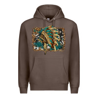 Coffee indian headdress with background Premium Hoodie - HRA Design Shop