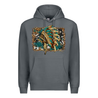 Rock indian headdress with background Premium Hoodie - HRA Design Shop