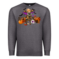 Charcoal Heather Heifer Cow Halloween Premium Sweatshirt - RanaPortraitStore