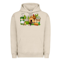 Pigment French Oak chicken coffee cups Urban Hoodie - AdoDesignShop