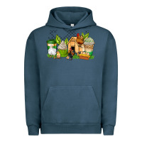 Pigment Midnight Navy chicken coffee cups Urban Hoodie - AdoDesignShop