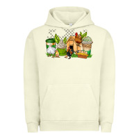 Pigment Pistachio chicken coffee cups Urban Hoodie - AdoDesignShop