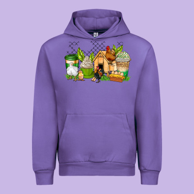 Chicken Coffee Cups Urban Hoodie Designed By Adodesignshop