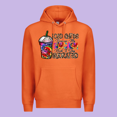 Coffee Because My Sarcasm Needs To Stay Png Premium Hoodie Designed By Cowhidedigitalart