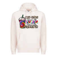 Pale Pink coffee because my sarcasm needs to stay png Premium Hoodie - CowhideDigitalArt
