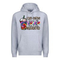 Heather Grey coffee because my sarcasm needs to stay png Premium Hoodie - CowhideDigitalArt