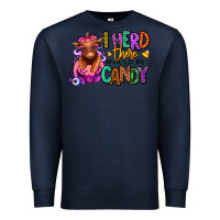 Navy I herd there would be candy Heifer Premium Sweatshirt - RanaPortraitStore