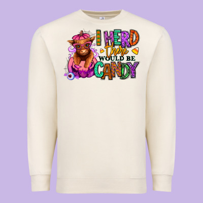 Premium Sweatshirt I herd there would be candy Heifer