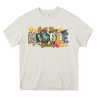 Cream Next Stop Middle School Heavy Core Tee - CowhideDigitalArt