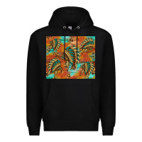 Black indian headdress pattern tumbler Premium Hoodie - HRA Design Shop