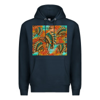 Navy indian headdress pattern tumbler Premium Hoodie - HRA Design Shop