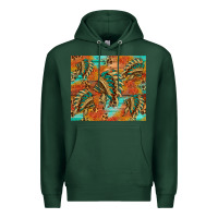 Sports Green indian headdress pattern tumbler Premium Hoodie - HRA Design Shop
