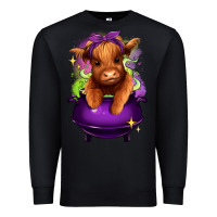 Black Halloween Heifer Premium Sweatshirt - RanaPortraitStore