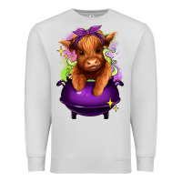 Dove Grey Halloween Heifer Premium Sweatshirt - RanaPortraitStore