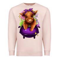 Pale Pink Halloween Heifer Premium Sweatshirt - RanaPortraitStore
