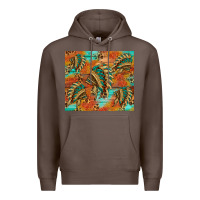 Coffee indian headdress pattern tumbler Premium Hoodie - HRA Design Shop