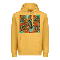 Mustard indian headdress pattern tumbler Premium Hoodie - HRA Design Shop