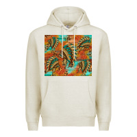 Oatmeal Heather indian headdress pattern tumbler Premium Hoodie - HRA Design Shop