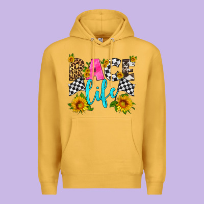 Race Life Premium Hoodie Designed By Hra Design Shop