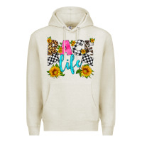 Oatmeal Heather race life Premium Hoodie - HRA Design Shop