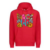 Red race life Premium Hoodie - HRA Design Shop