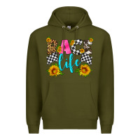 Army Green race life Premium Hoodie - HRA Design Shop