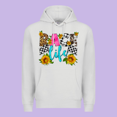 Race Life Premium Hoodie Designed By Hra Design Shop
