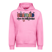 Fuchsia Pink unafraid Urban Hoodie - JahusDesignShop