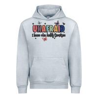 Heather Grey unafraid Urban Hoodie - JahusDesignShop