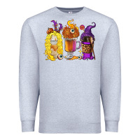 Heather Grey Halloween hocus pocus coffee cups Premium Sweatshirt - RanaPortraitStore