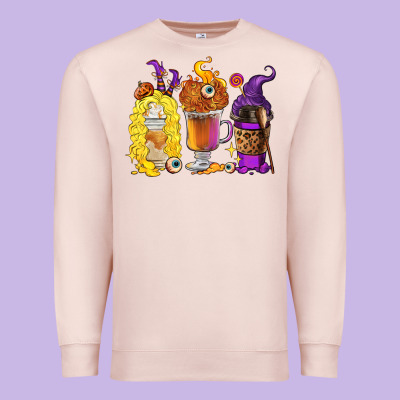 Premium Sweatshirt Halloween hocus pocus coffee cups