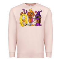 Pale Pink Halloween hocus pocus coffee cups Premium Sweatshirt - RanaPortraitStore
