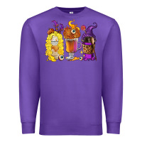 Purple Halloween hocus pocus coffee cups Premium Sweatshirt - RanaPortraitStore