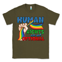 Army Green Human Rights Are Not Optional Classic Tee - BundleAndBundleShop