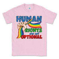 Bubblegum Pink Human Rights Are Not Optional Classic Tee - BundleAndBundleShop
