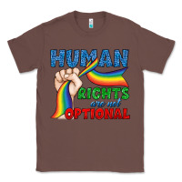 Chestnut Human Rights Are Not Optional Classic Tee - BundleAndBundleShop