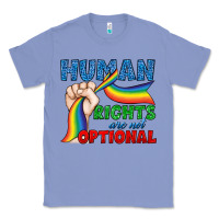 Colony Blue Human Rights Are Not Optional Classic Tee - BundleAndBundleShop