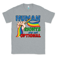 Heather Grey Human Rights Are Not Optional Classic Tee - BundleAndBundleShop