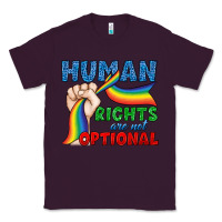 Plum Human Rights Are Not Optional Classic Tee - BundleAndBundleShop