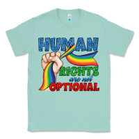 Seafoam Human Rights Are Not Optional Classic Tee - BundleAndBundleShop